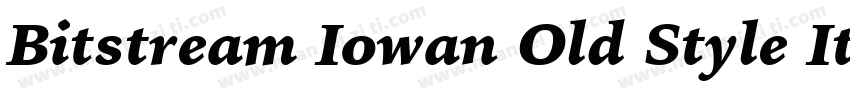 Bitstream Iowan Old Style Italic BT字体转换